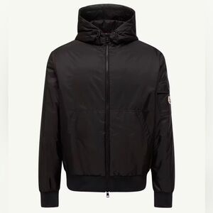 Mens Moncler Black Hooded Jacket